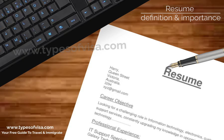 You are currently viewing What is a resume ? importance & examples